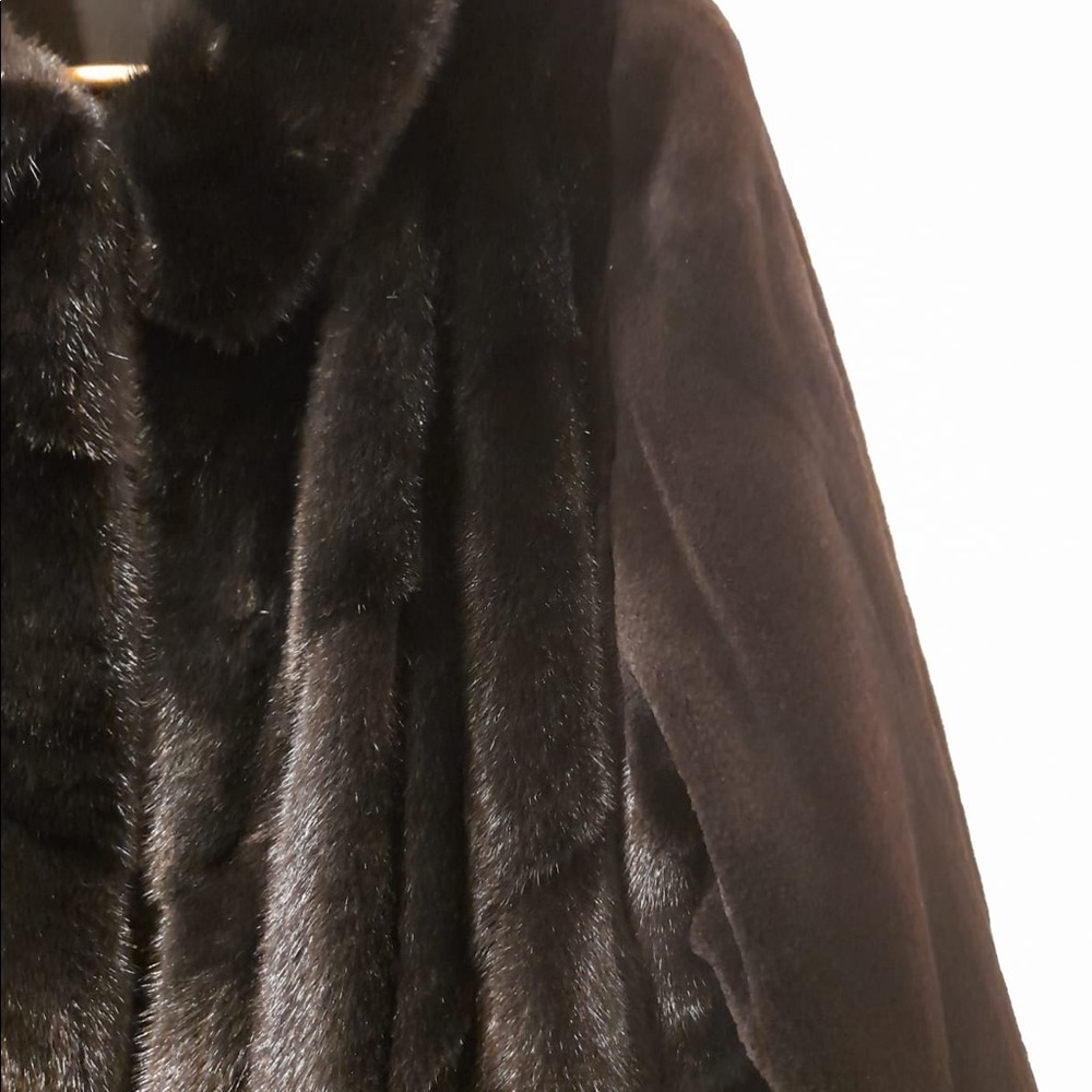 Genuine Canadian mink fur coat.